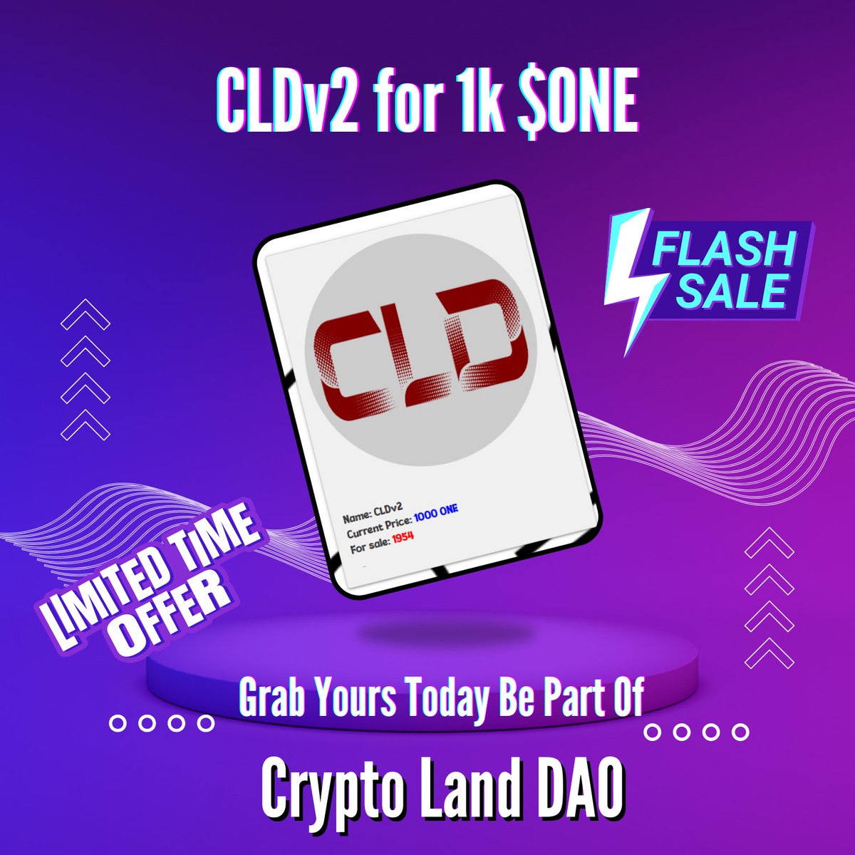 Crypto_Land_DAO's tweet image. There&apos;s a daily [ 24 hour ] maximum per Asset, which is determined by how many #CLD &amp;amp; #CLDv2 [ NFTs ] are in the users wallets, [ 1k ] $ONE each,

These NFTs have Hella utility other than this as well 

* Join @Crypto_Land_DAO Discord for more information 

Current assets on RUG…