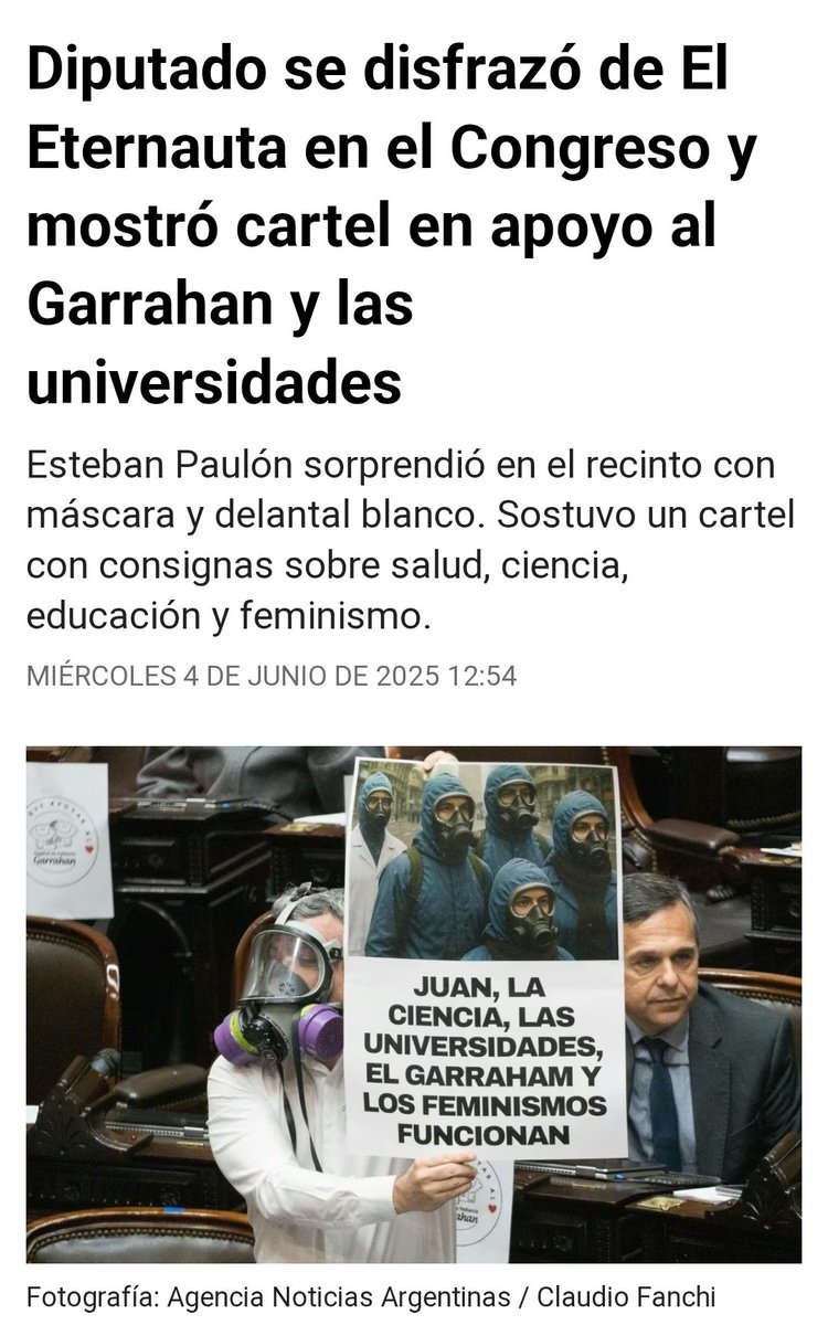 Que alguien le avise a <a href="/EstebanPaulon/">Esteban Paulón</a> cómo se escribe Garrahan