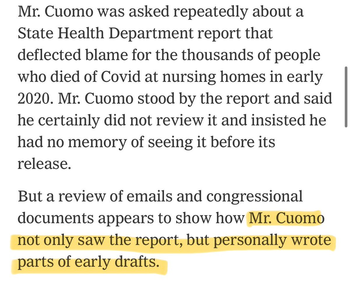 CUOMO EDITED THE REPORT HIMSELF