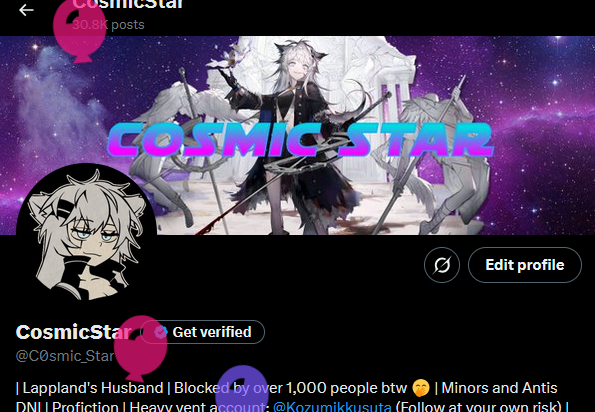 Check profile bio please :) (@C0smic_Star) / Posts / X