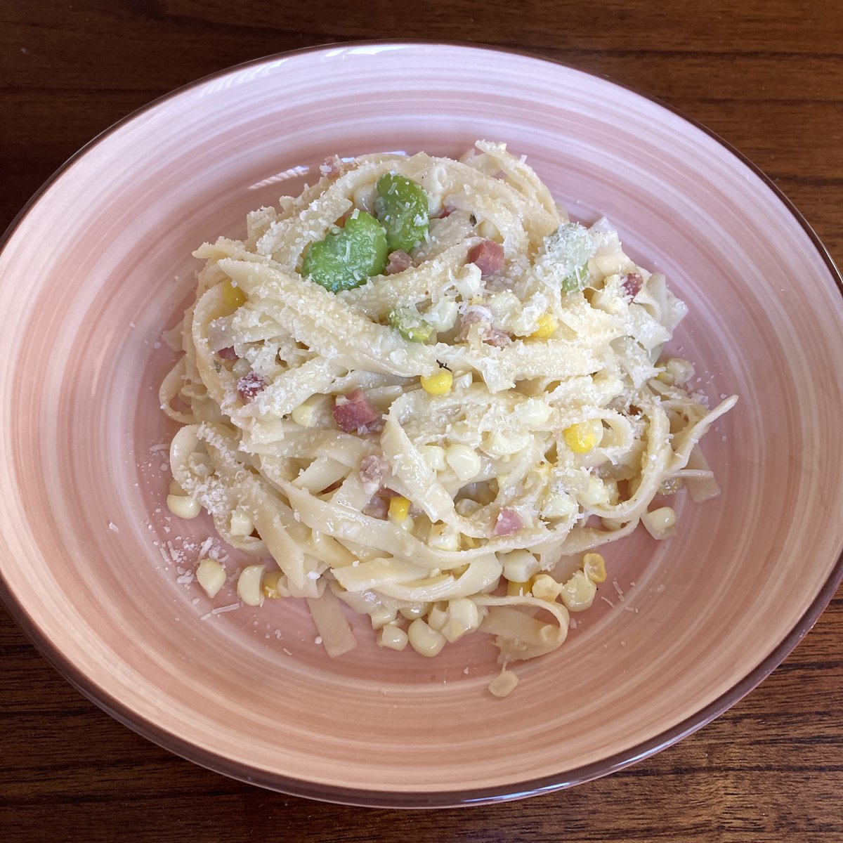 I cannot believe that spring is almost over and summer is just a few weeks away, so had to make this pasta with seasonal fava beans &amp; creamy corn #bayarea #foodblog #foodblogger #homecooking #cookwithzee - cookwithzee.blogspot.com/2025/06/flat-p…