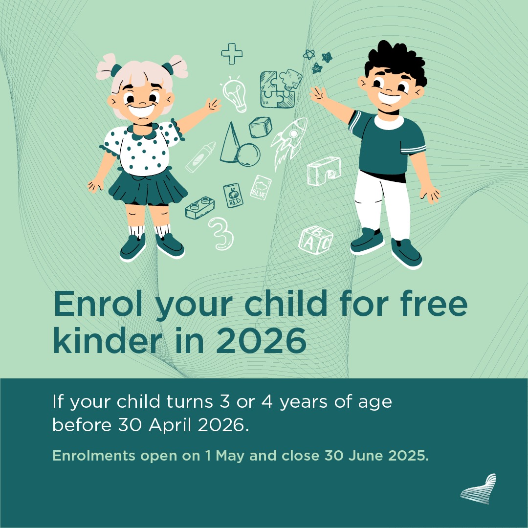 Enrolments for 2026 three year old and four year old kinder are open and close 30 June. 

Both three year old and four year old kinder will be 15 hours per week in 2026.

latrobe.vic.gov.au/Kindergarten