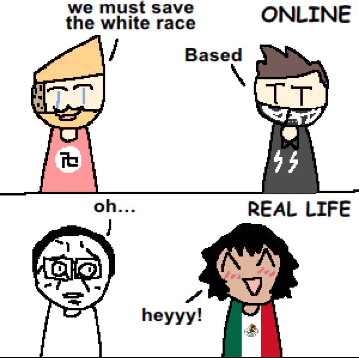 sycamoressource's tweet photo. @esjesjesj Mexicans are the new Nazis https://t.co/xodIXoQ9Uv