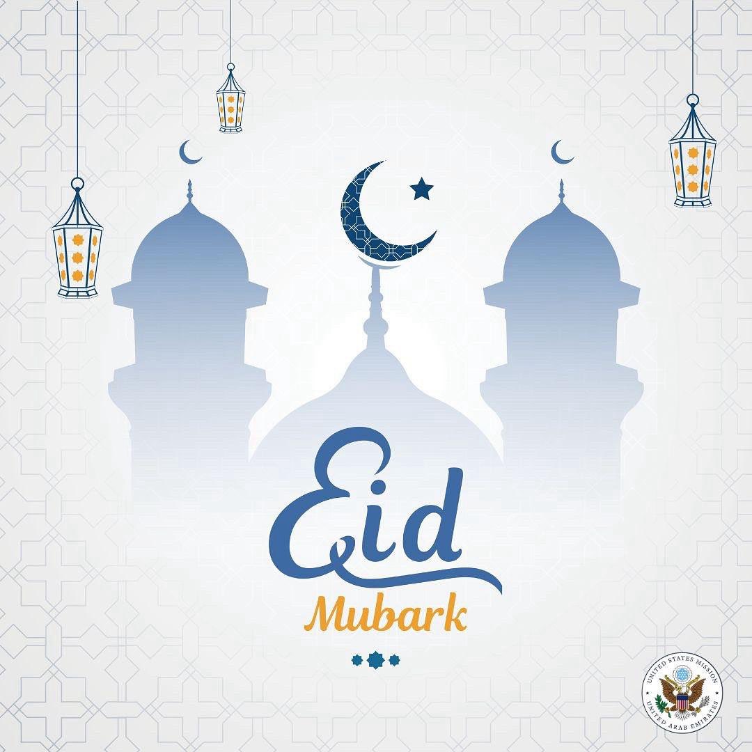 The U.S. Embassy in Abu Dhabi and the U.S. Consulate General in Dubai will be closed from Thursday, June 5 to Sunday, June 8 in observance of Eid Al Adha. Eid Mubarak to everyone in the UAE and around the world celebrating this special occasion!