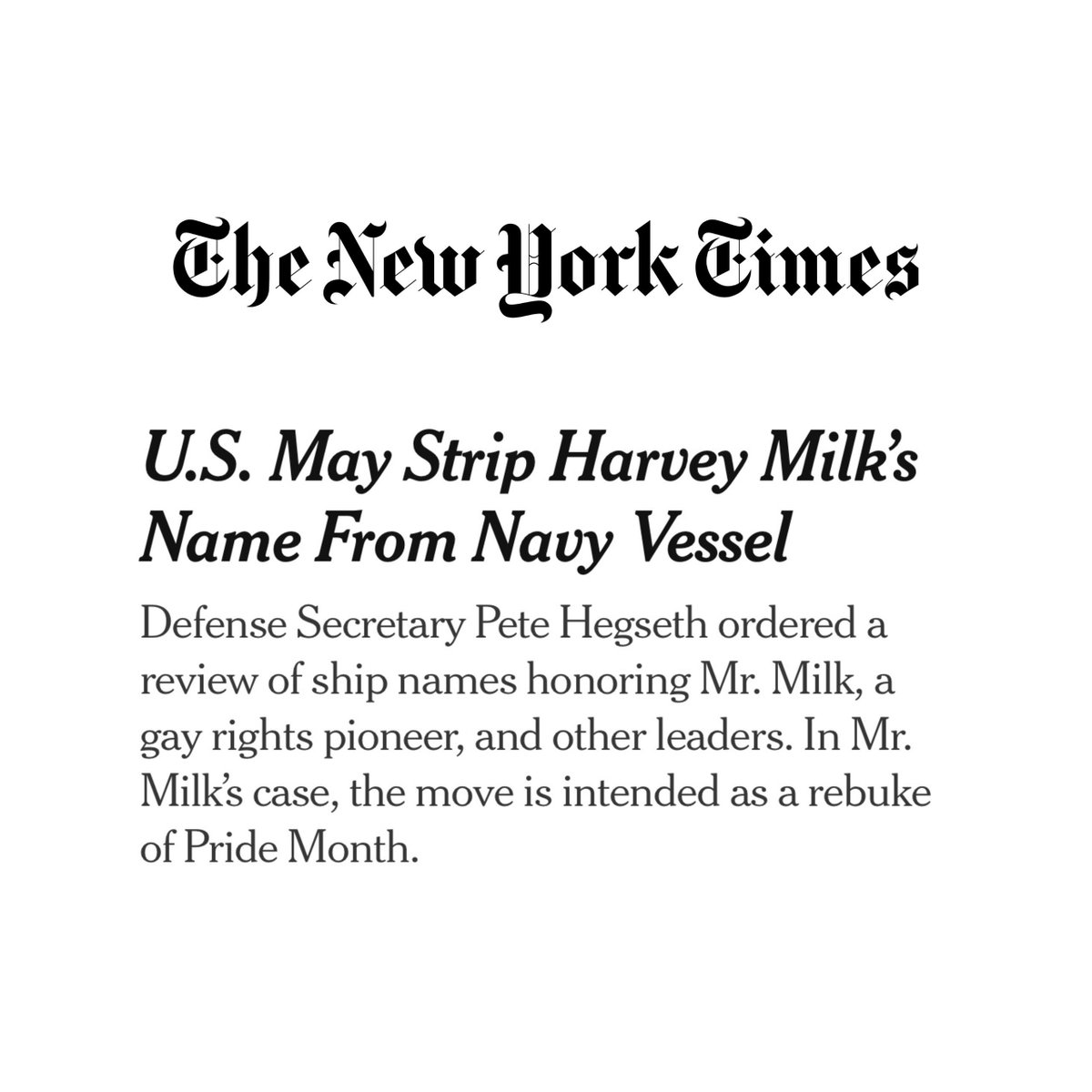 The Trump Admin is trying to erase the LGBTQ+ community from our history books, but Harvey Milk’s legacy of promoting love over hate will always stand the test of time.

When I’m Senator I’ll work to ensure everyone, no matter who they love, has the freedom &amp; opportunity to