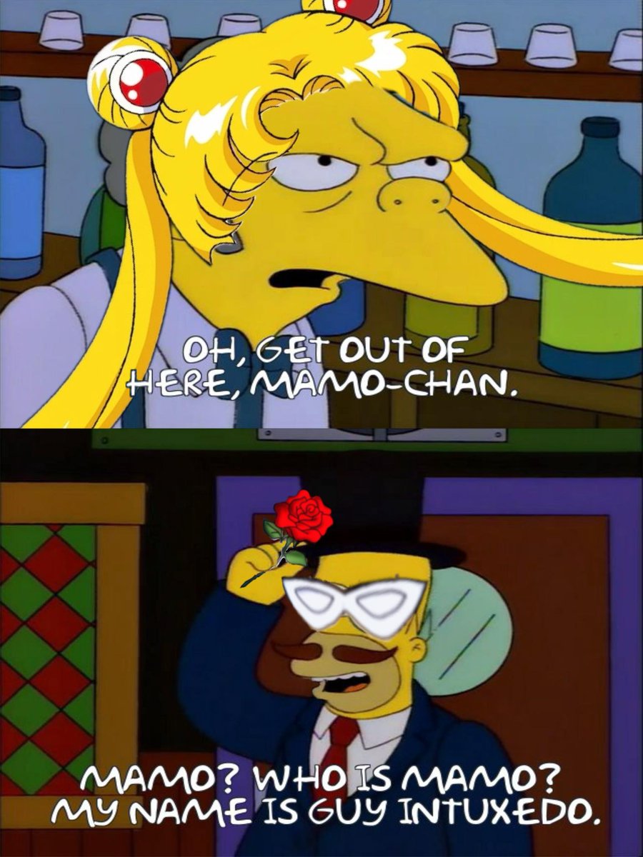 fourfingerpod's tweet photo. The Simpsons / Sailor Moon crossover I never knew I needed https://t.co/YEATwojNYm