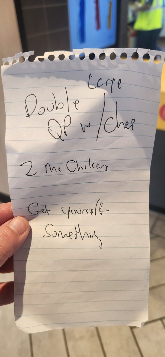 jldonatelli's tweet image. .@pwgphoto wanted dinner from McDonald&apos;s. I just saw this on his list. How nice he wants me to get something for me too. A visual #Paulism