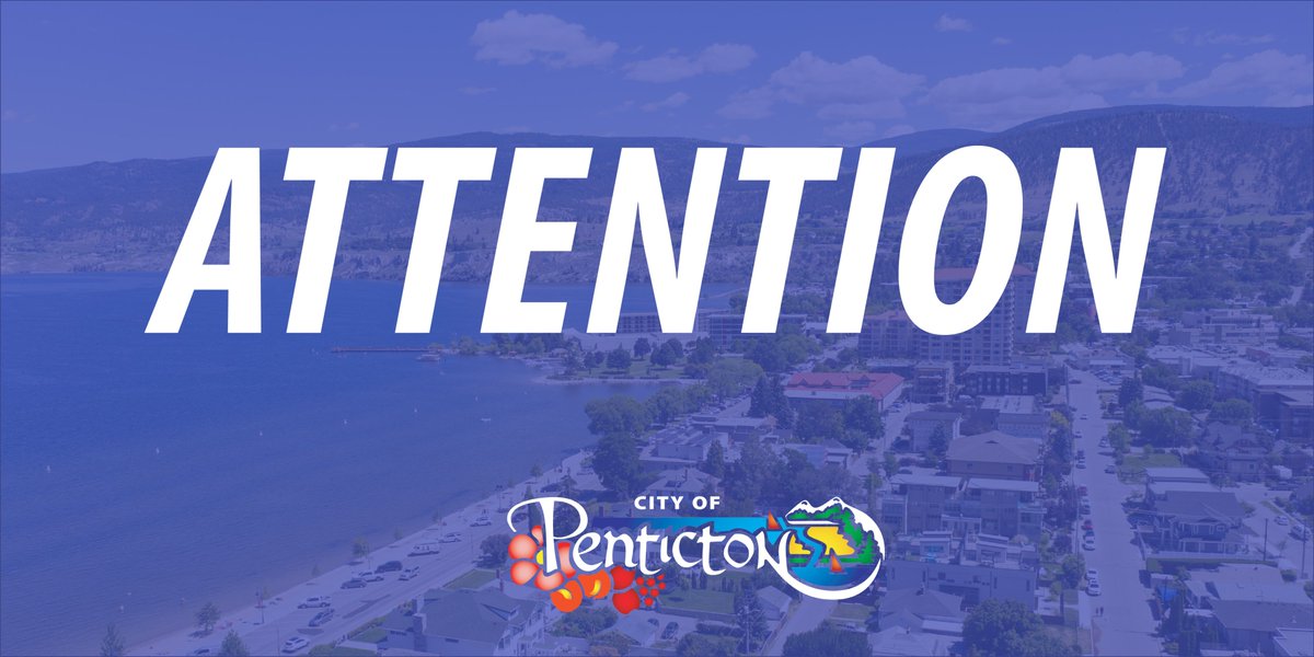 🚨 UPDATE: Penticton Avenue has reopened to single-lane alternating traffic within the 1400-block following an earlier watermain break. 

Crews will be on-site all week conducting repairs. 

The water system has been switched to a backup system.