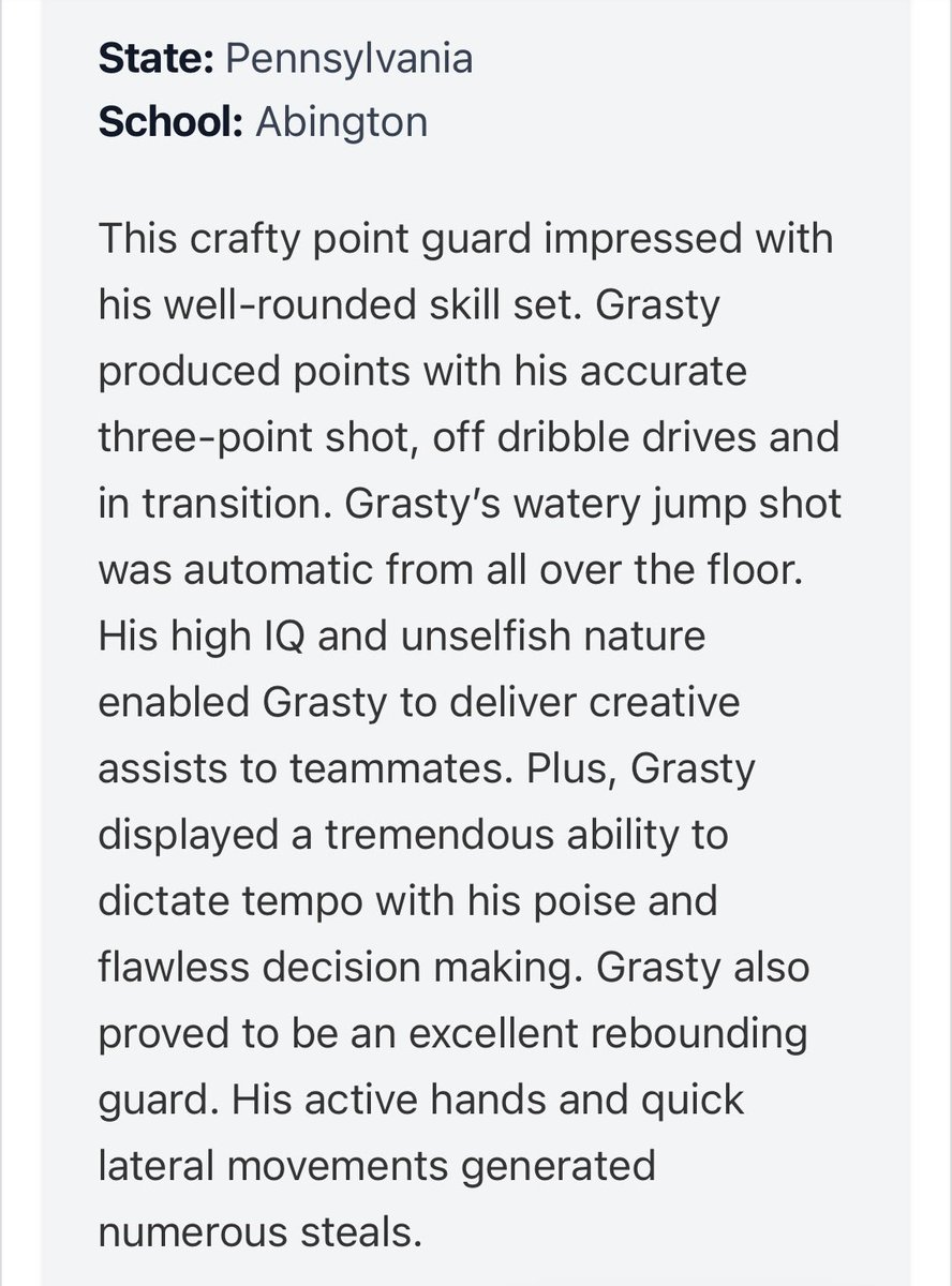 Our guy <a href="/XanderGrasty/">XanderGrasty</a> has been on a tear this spring, and will look to continue this June and July! <a href="/AbingtonBall/">Ghosts Basketball</a> <a href="/PrepHoopsPA/">Prep Hoops Pennsylvania</a> <a href="/EliteHSscouting/">ELITE High School Scouting</a> <a href="/hooplove215/">CityofBasketballLove</a> <a href="/richflanagan33/">Rich Flanagan</a>