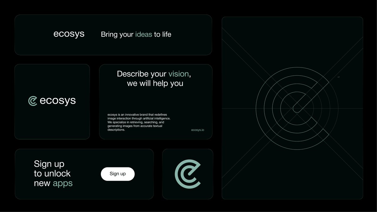 Velaskdzn's tweet image. ecosys™  —  Visual Identity                           

Velask©