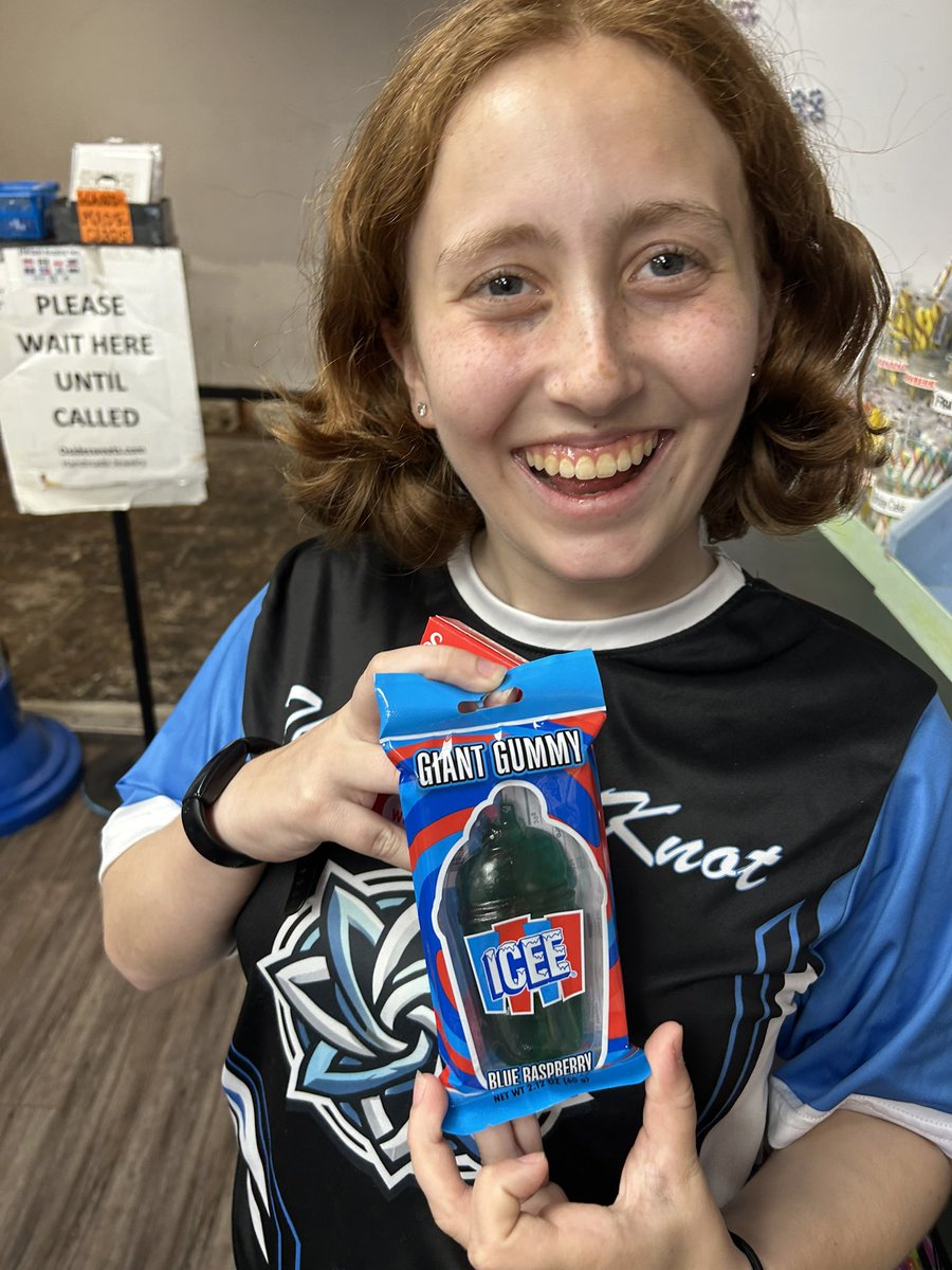 On the way back from my last RCQ I stopped off and got a giant ICEE Gummy, which is perfect since I love both those things!