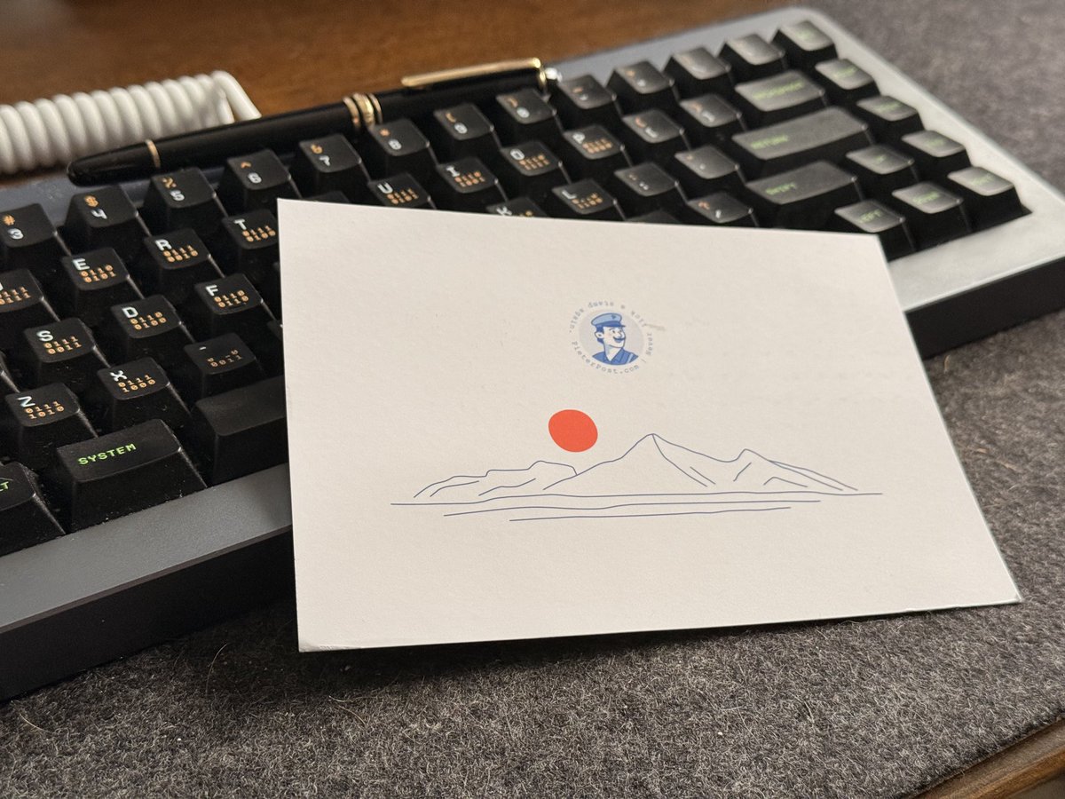 slightlycode's tweet image. Postcards are so 2025! @pieterpostcom this is just gorgeous! 👋 from Australia