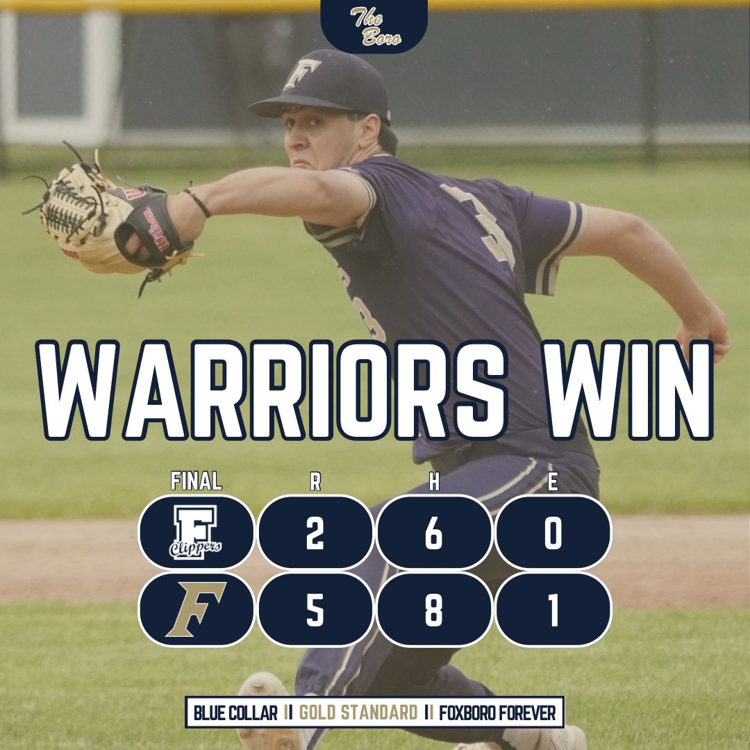 Foxboro Warriors Baseball tweet media
