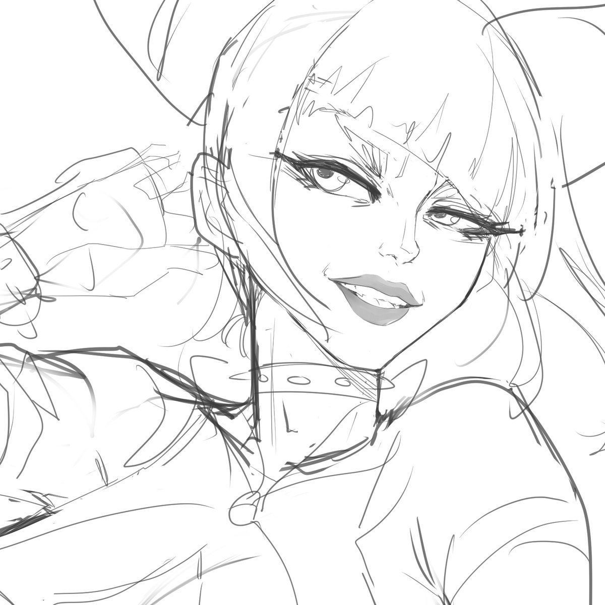 Sneak peak at the Juri sketch I was working on last night 💜💜💜

#juri #sf6