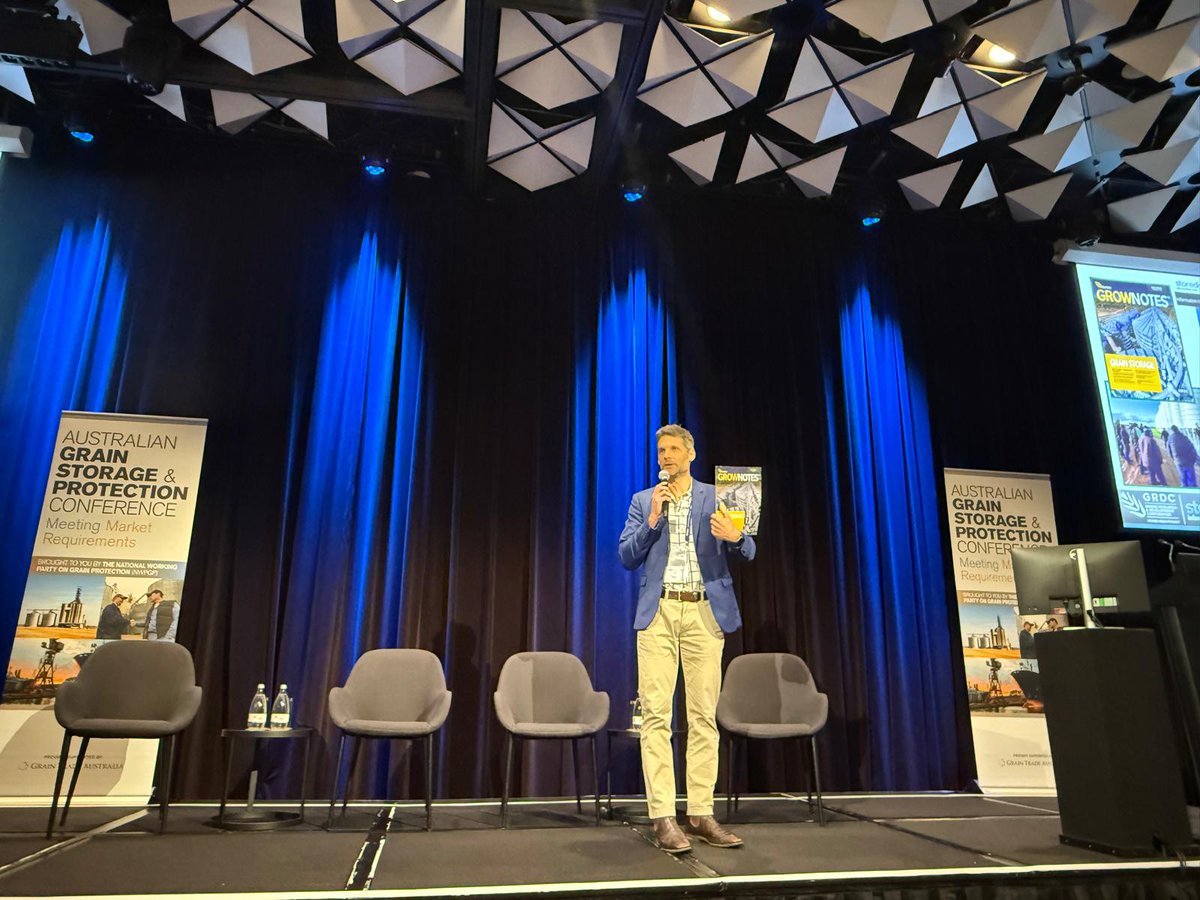On-farm storage in focus with Chris Warrick from <a href="/theGRDC/">GRDC</a> Extension Team. Chris is sharing an update on the national On-farm Grain Storage Extension project, with learnings that helped growers lift storage performance across the supply chain. #NWPGP2025 #GTA