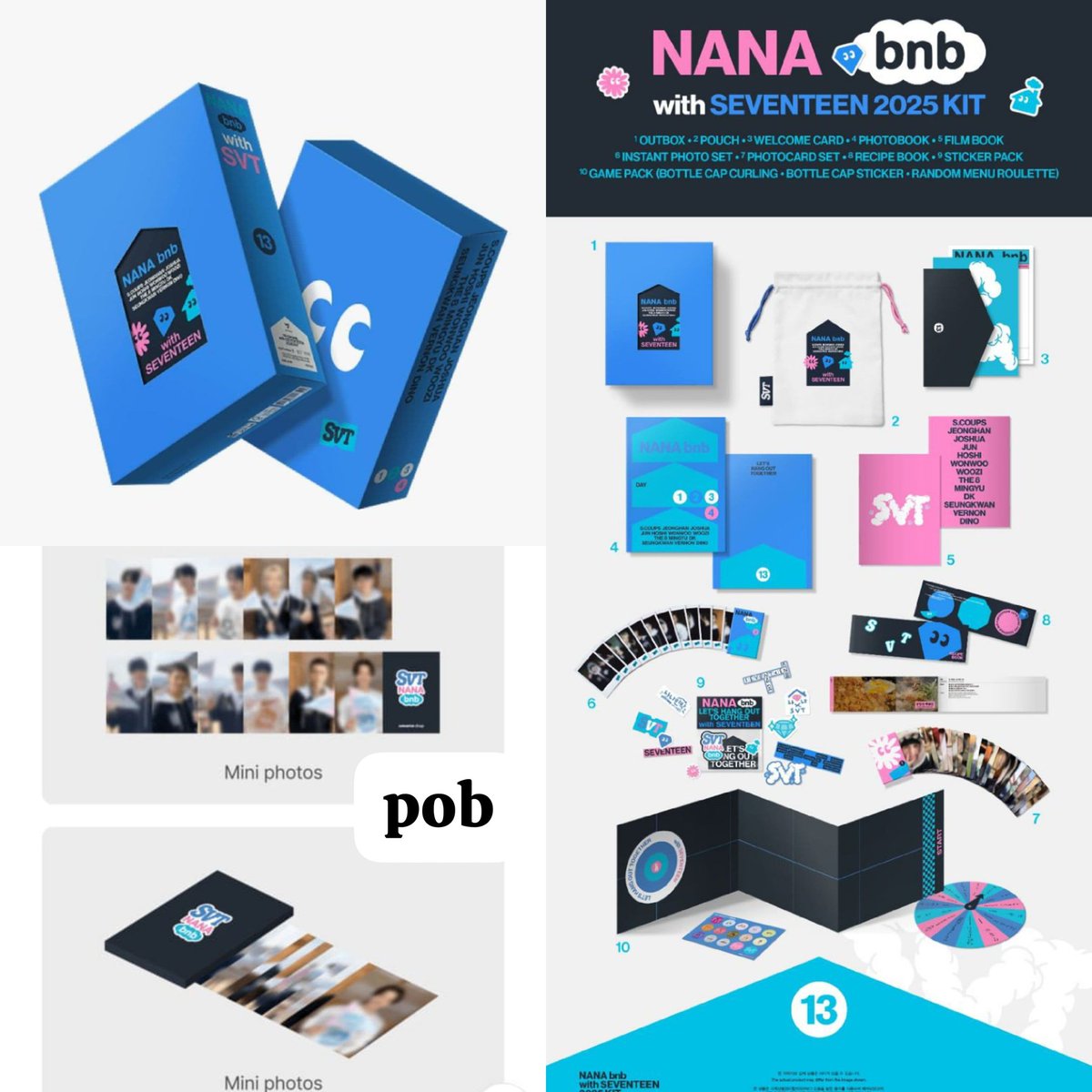 bininyaVminkook's tweet photo. SHARING NANA BNB SEVENTEEN KIT
Outbox + Photobook : 90k dp 50k
Pouch + Welcome Card + Film Book : 90k dp 50k
Recipe Book + Sticker Pack + Game Pack 85k dp  45k
**SC 55k dp 30k
**JS 55k dp 30k
Jun 50k dp 30k
**HS 55k dp 30k
**WW 55k dp 30k
WZ 50k dp 30k
T8 50k dp 30k
--- https://t.co/mHcLmHJ6pR