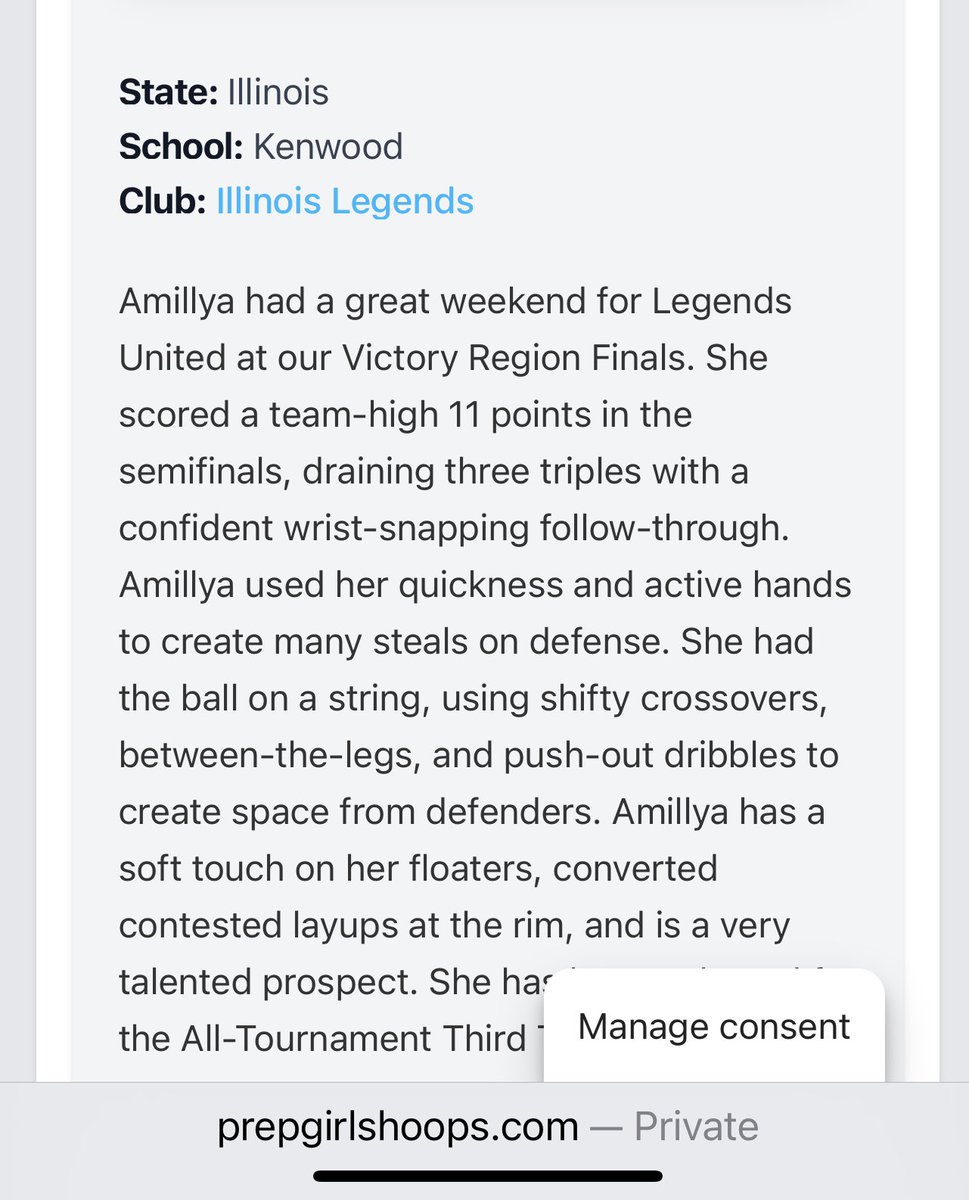 Amillya Henigan… All-Tournament Third team💪🏽