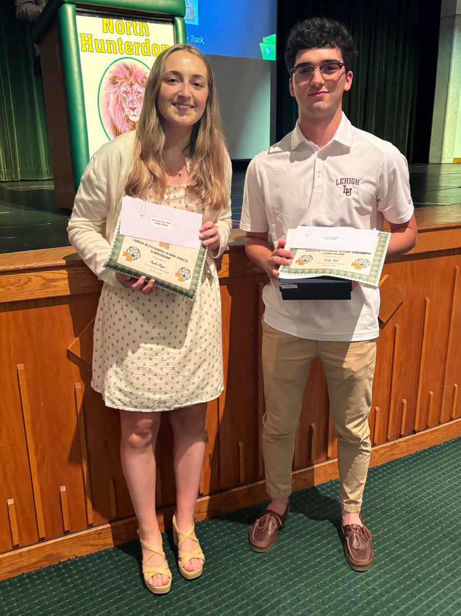 Congratulations to our 2025 Most Outstanding Senior Athletes! Annika Hoyer and Brody Sible. #lions #pride