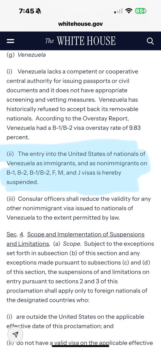 VENEZUELA: Ni visas de turismo, ni de negocios, ni de estudiante…

Todas suspendidas.