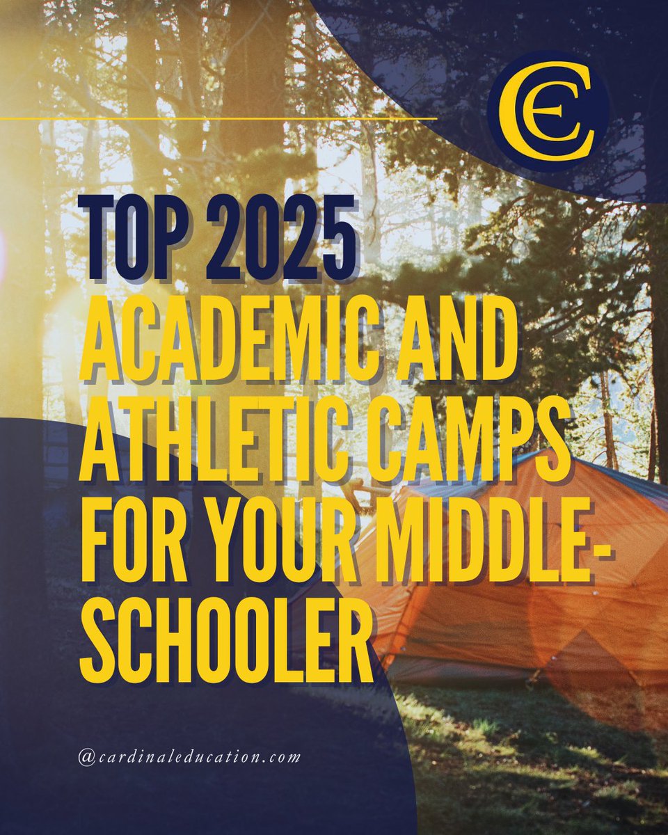 CE_Cardinal's tweet image. Skip the boredom, let your middle schooler build robots, launch ideas, or train like a pro. Cardinal Education can help you find the right summer program!
#SummerPrograms2025 #STEMCamps #AthleticCamps