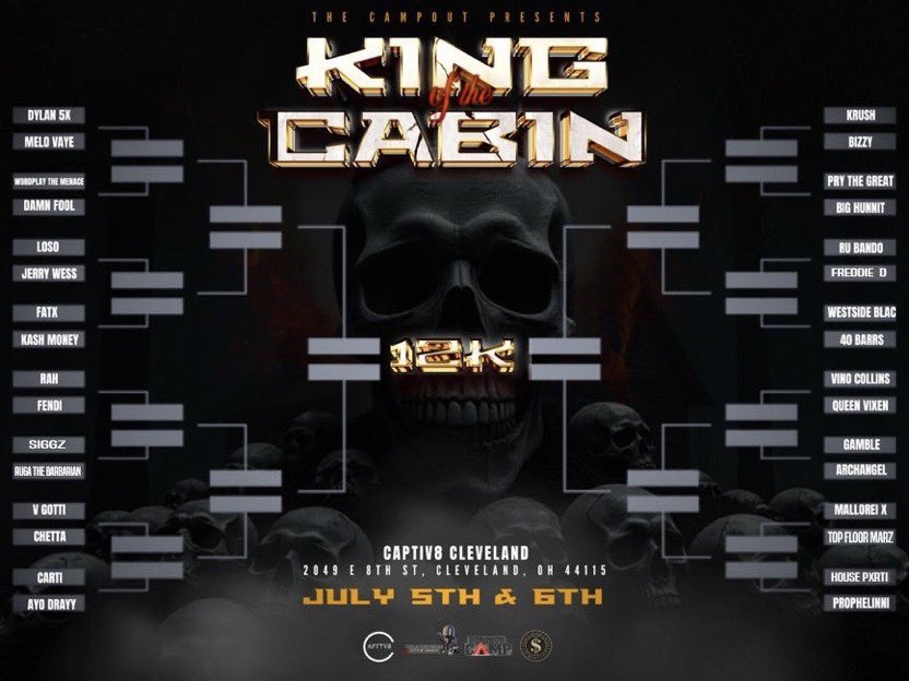 AYO DRAYY⁶ ✪ (@ayeitsdrayy) on Twitter photo The Campout Presents:
KING OF THE CABIN 💰| <a href="/FonzHTC/">THE LAST COTY</a>
AYO DRAYY vs CARTI | 7/5
It’s Red Sights 4 Carti ❗️.. Cleveland Waddup!!
#DrayyLoading #CartelTakova 🏁🌪️ The Campout Presents:
KING OF THE CABIN 💰| <a href="/FonzHTC/">THE LAST COTY</a>
AYO DRAYY vs CARTI | 7/5
It’s Red Sights 4 Carti ❗️.. Cleveland Waddup!!
#DrayyLoading #CartelTakova 🏁🌪️