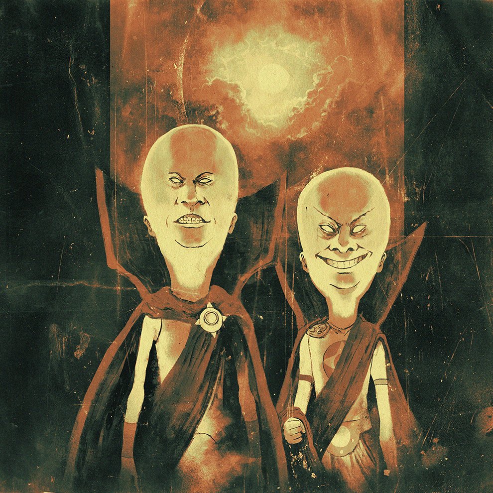 codexnoirmatic's tweet image. Smart Beavis &amp;amp; Butthead