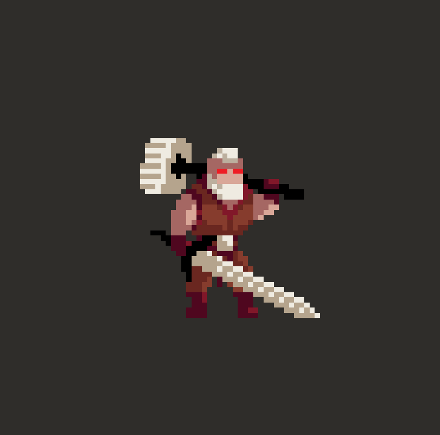 Here’s my attempt at a 3D version of your Warhammer character—hope it does it justice! <a href="/oco_93/">OcO</a> 
#indiedev #indiegame #pixelart #steamnextfest #Steam #gamedev #gamer #Talesofwakana