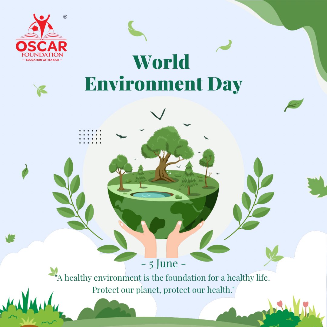 This World Environment Day, let’s commit to protecting our planet. 🌍
Small actions like reducing plastic, planting trees, or saving water can make a big difference.🌱
Together, we can build a cleaner, greener, and healthier world for future generations.💚🌏

#WorldEnvironmentDay
