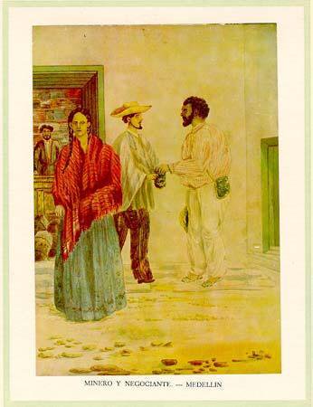 Acuarela antioqueña de la Comisión Corográfica, Henry Price, 1852.