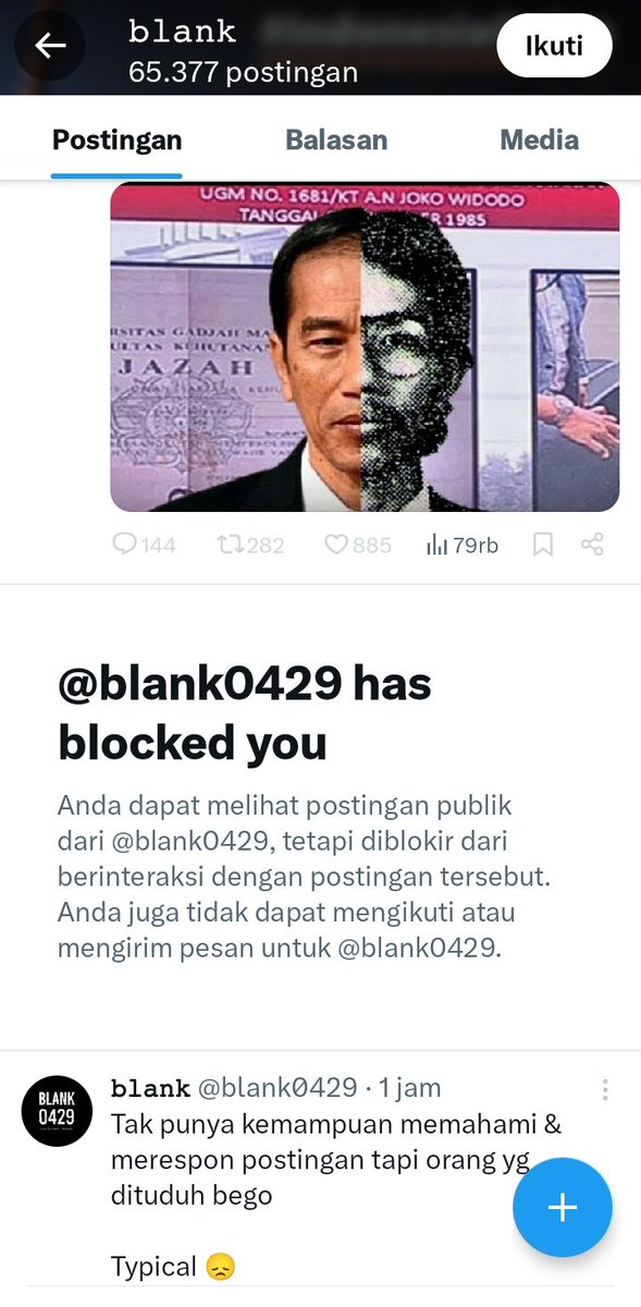 herry_van123's tweet image. Menuduh tidak punya kemampuan baca. Tapi ngeblok🤣🤣🤣 sesuai dengan namanya dia memang blank alias otakkosong.