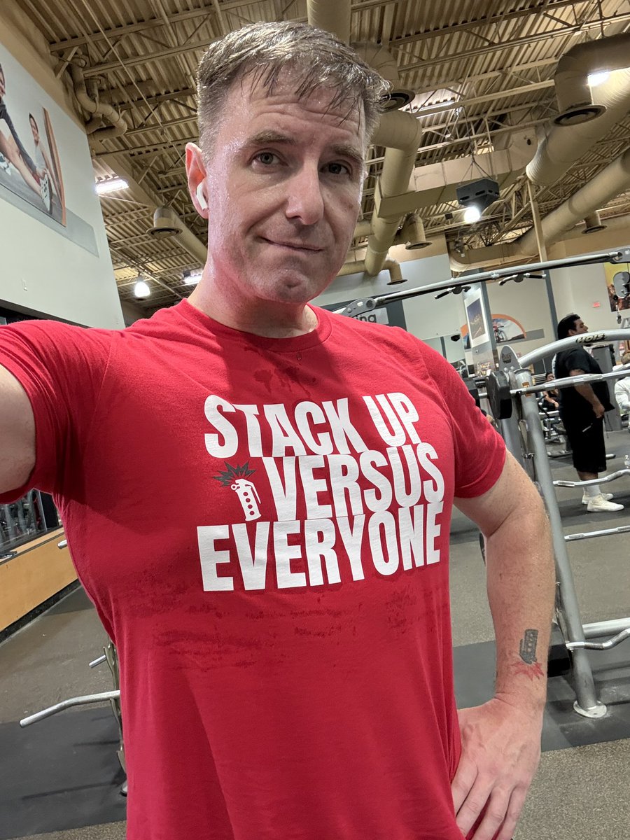 Night 885, #NightGymPlus

Somedays, it really feels that way

“Stack Up Vs” Shirt available on <a href="/STierLoot/">S-Tier Loot</a>; all profits go to support #veterans at <a href="/StackUpDotOrg/">Stack Up</a> )

stierloot.com/collections/t-…