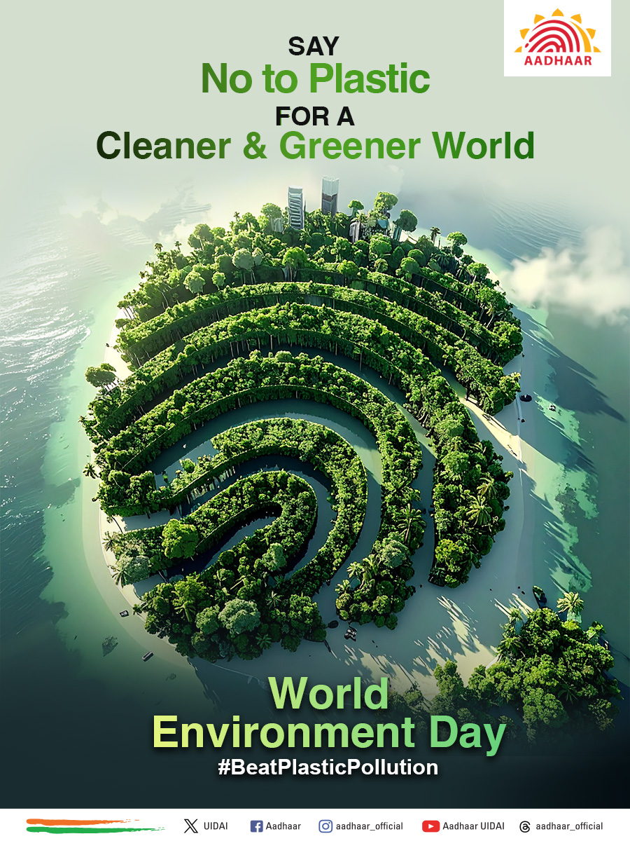 This #WorldEnvironmentDay let's unite to #BeatPlasticPollution &amp; commit to cleaner choices &amp; greener actions.

#SayNoToPlastic #GoGreen #EcoFriendly #Sustainability