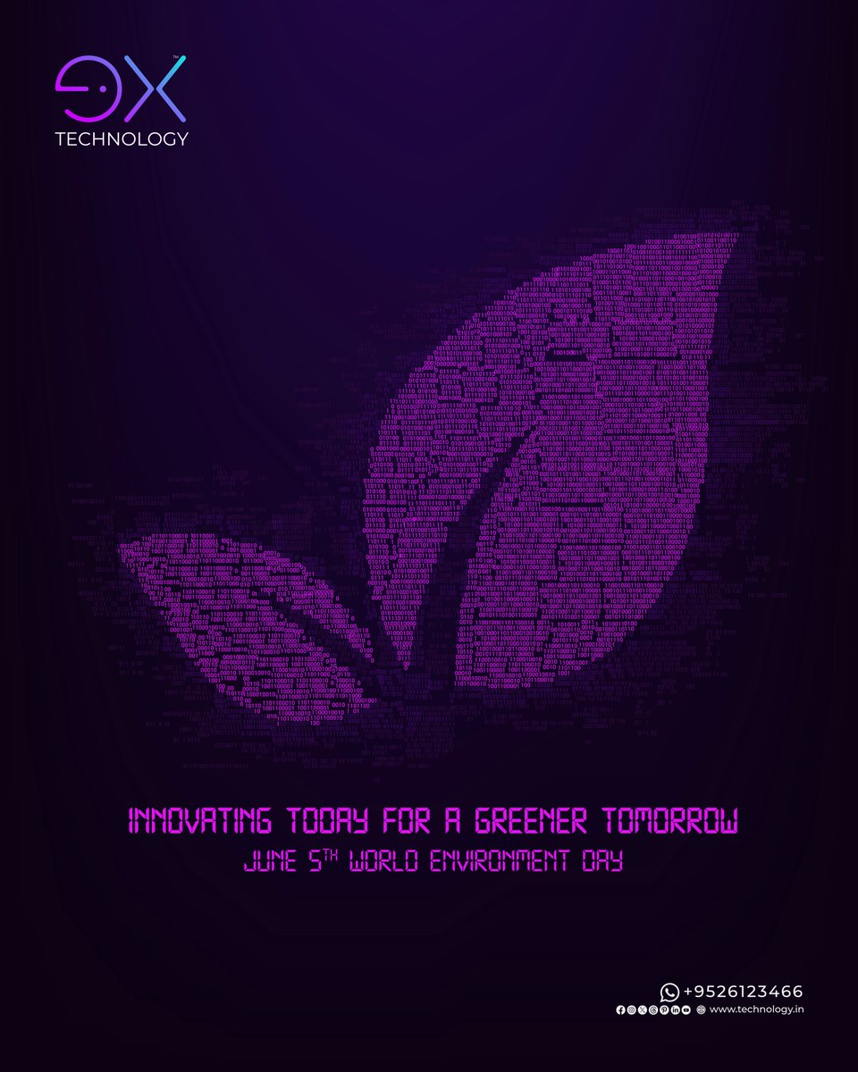 extechnology123's tweet photo. Code for a Greener Tomorrow! Happy environment day

#extechnology
#happyenvironmentday
#softwaredevelopment
#WebDevelopment 
#webdesign https://t.co/dnVT2qincv