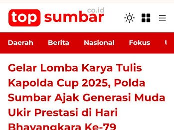 Dalam rangka hari bhayangkara ke 79 maka diadakan #LombaHariBhayankara79 yg kreatif dan inspiratif serta menangkan hadiah ratusan juta yuk segera daftarkan dirimu untuk mengikutinya Kompetisi Menarik Hadiah