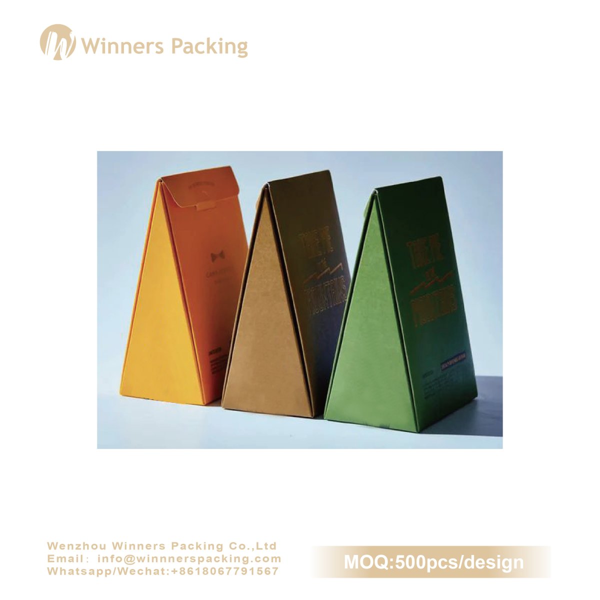 Maggie_Winners's tweet image. Meet the triangle-shaped Purse Box—a folding structure with built-in handle &amp;amp; snap lock. Stylish, smart, and sustainable.
MOQ: 500 pcs/design. Custom print options available.
#TriangleBox #GiftPackaging #RetailDesign #WinnersPacking