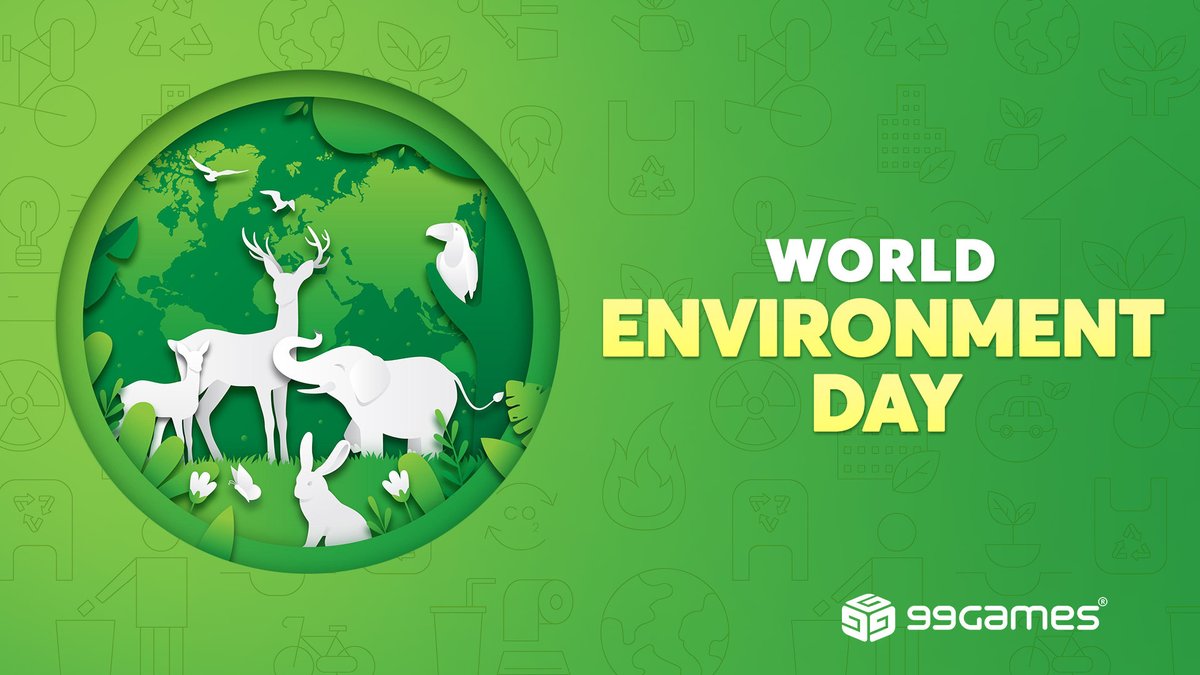 🌍 This #WorldEnvironmentDay, let’s be better stewards of our planet.

Wishing everyone a greener, cleaner, and more sustainable tomorrow. 💚🌿

#99Games #ForThePlanet