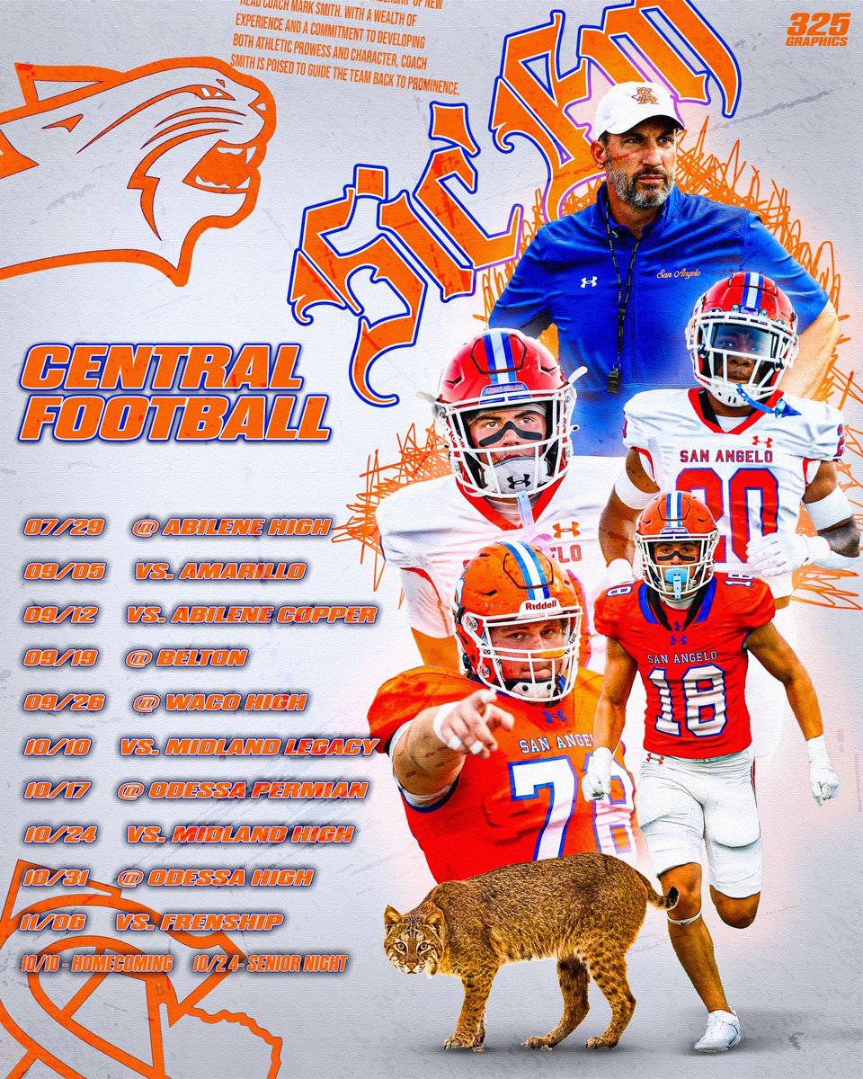 Central Bobcats 2025!! What you think there record is gonna be??

<a href="/SanAngeloISD/">San Angelo ISD</a> | <a href="/AngryOrangeFB/">San Angelo Central Bobcat Football</a> 
                <a href="/coachmarksmith/">Mark Smith</a>