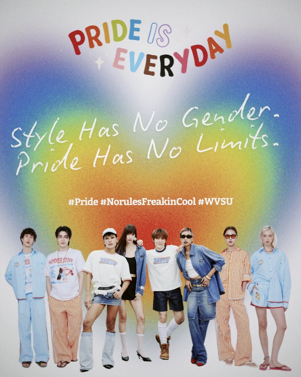 🏳️‍🌈 Pride is EVERYDAY 🏳️‍⚧️
No rules. Just vibes. 😎🔥
Wear what you want. Be who you are.

Shop you style
🛒 Website : wvsuofficial.com
🛍 Taobao : WVSUOFFICIAL

#Pride #NorulesFreakinCool #WVSU