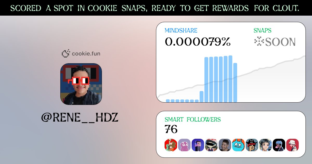 This is my social card by <a href="/cookiedotfun/">Cookie DAO 🍪</a>.
  
cookie.fun/accounts/681e5…