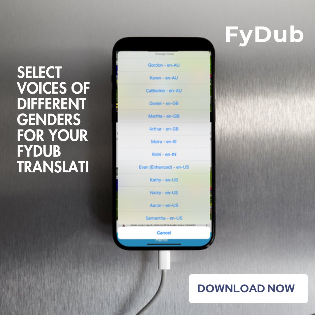 apps_omg's tweet photo. Translate any YouTube Video! 

🗣️🌏 You don’t need subtitles anymore.
FyDub turns them into voice.

Download Now 👇
https://t.co/88KQauag8r

#appstore #viralapp #translate #translation #youtube @AppleTechStop1 @iphone_apps https://t.co/t0k1zEItDP