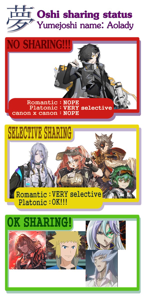 alize_jetblack's tweet image. HASHTAGS
Drawing : #aodraws
OC : #aolady_OC
Yume (Oshi sharing status on the photo!) : #CorroAlize|#ShalemCro|#VerdantBabuy|#HamaWulf
Operator identification : #aolady_operatoridentification|#aolady_AKNPCidentification
Commish : #aokomisteman
Gaming : #Aogemink