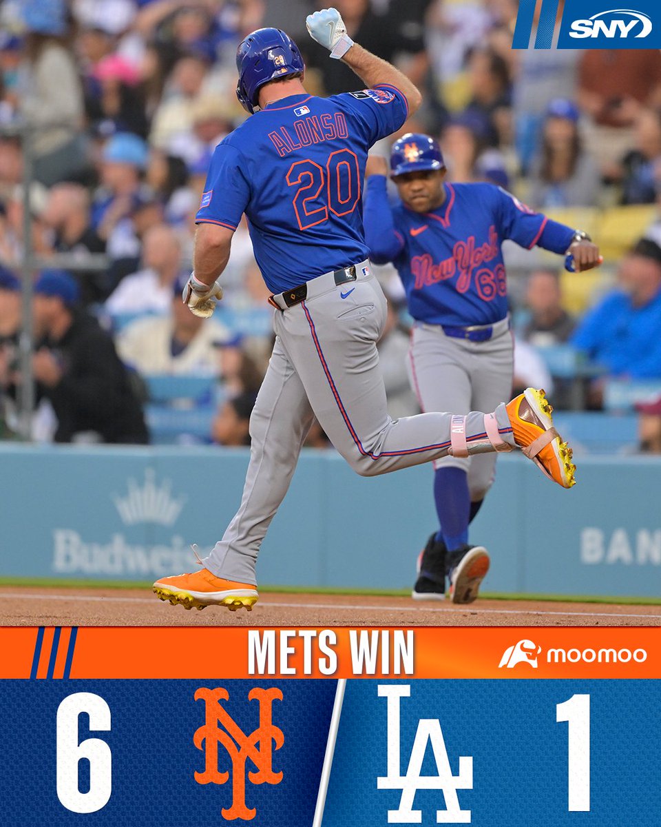 The Mets win and clinch the season series vs. the Dodgers!