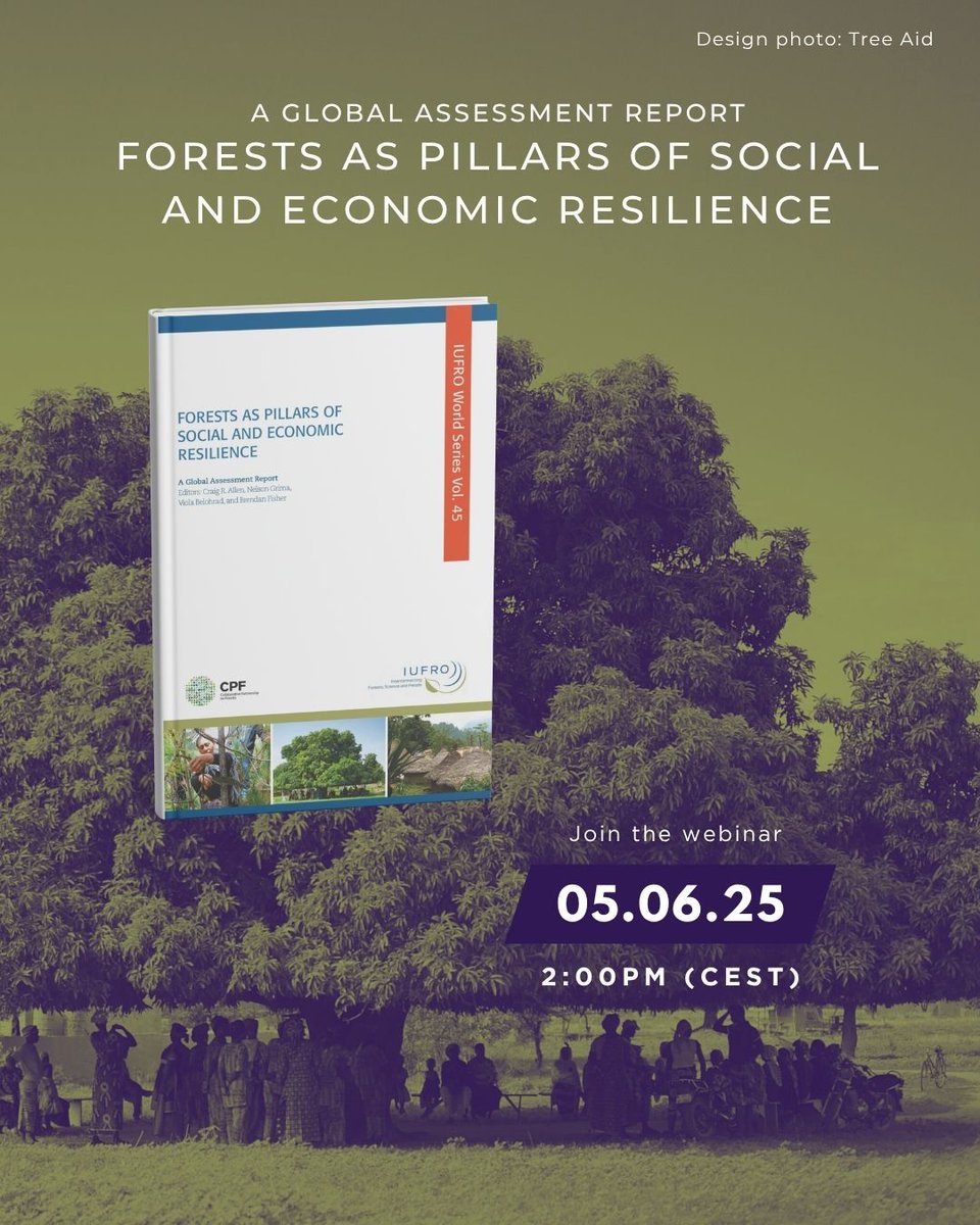 JOIN US TODAY ONLINE TO UNDERSTAND FORESTS AS PILLARS OF RESILIENCE

“It’s not just trees that fall - it’s a whole web of relationships between species, soil, water, and people that unravels. Once disrupted, these relationships can’t simply be ‘replanted.’ We need proactive