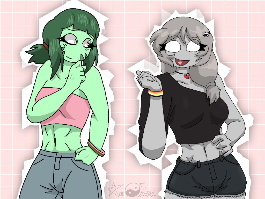 AKIREAL13's tweet photo. ๐โ๏ธ Hachu reptile & Amai The Pure ๐ค๐
โ #artdigital #art #stickman #originalcharacter #amaithepure #DenshitoakumaNoMa #hachureptile #pridemonth #lithosexual #demisexual #gynephilia #sapphic #loveislove #Yuri #lgbtq #fwb #girlxgirl https://t.co/tjsi2unyEk