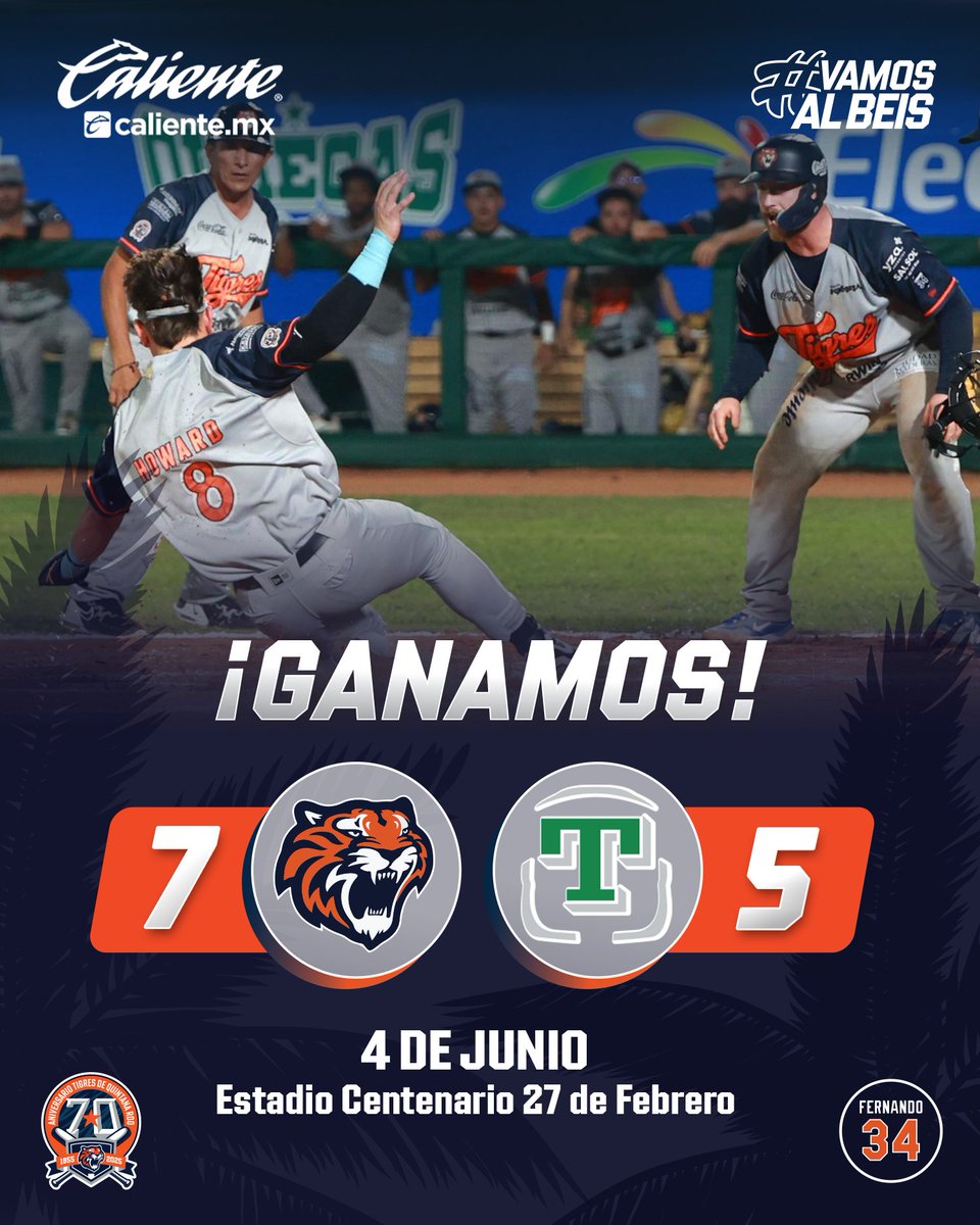 ¡LA SERIE EN TABASCO ES NUESTRA! 🔥🐯

#VamosAlBeis | #70AñosRugiendo