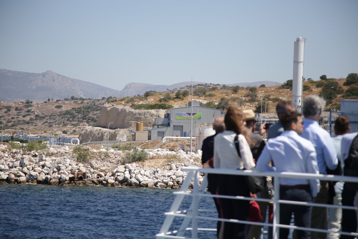 GIE &amp; members visited <a href="/desfa_gr/">DESFA GR</a>’s Revithoussa LNG Terminal—just 45 km from Athens.

🔹 225,000 m³ LNG storage
 🔹1,400 m³/h regas rate

A cornerstone of Greek energy security &amp; regional diversification—especially vital during recent crises.
 
👉 desfa.gr/en/infrastruct…

#GIEAC25