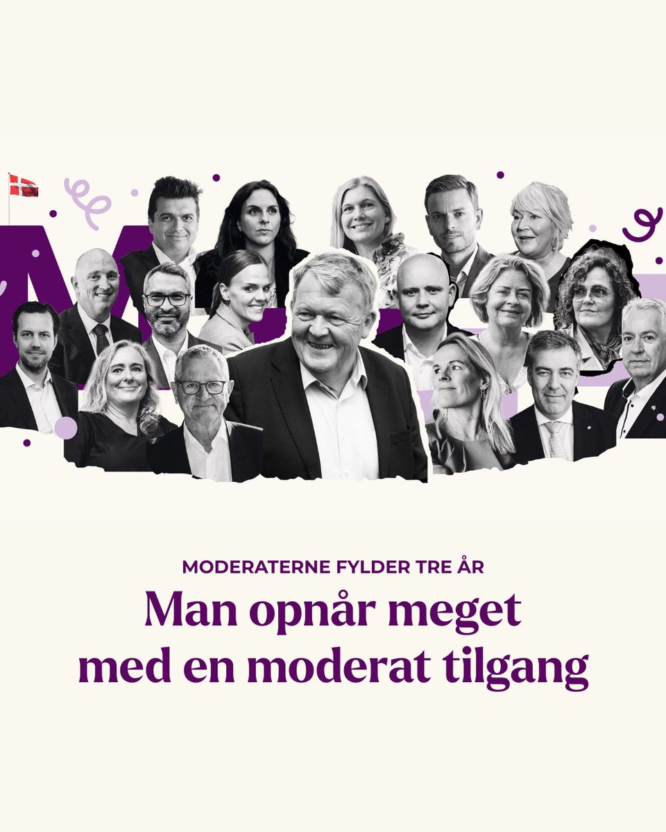 HenrikFrandsen5's tweet photo. I dag fylder Moderaterne som parti tre år. Det har været tre vilde år, hvor vi i den grad har fået gennemført masser af Moderate mærkesager - ikke alt er blevet helt 100% som vi har ønsket det, men der er over alt sat rigtig mange klare Moderate aftryk. https://t.co/xwcxF0Pc8W