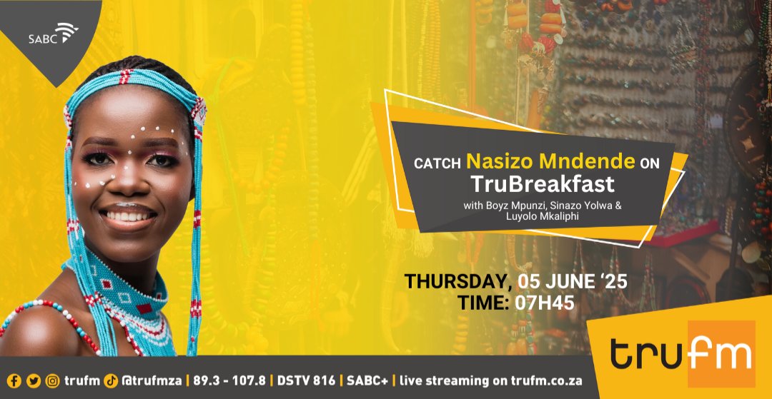 This morning, we chat to Nasizo Qhakaza Nolali Mndende, the founder of Inkciyo Eastern Cape. Sincokola naye kwi #truBreakfast at 7h45. #iVirginElina30 #YouthMonth