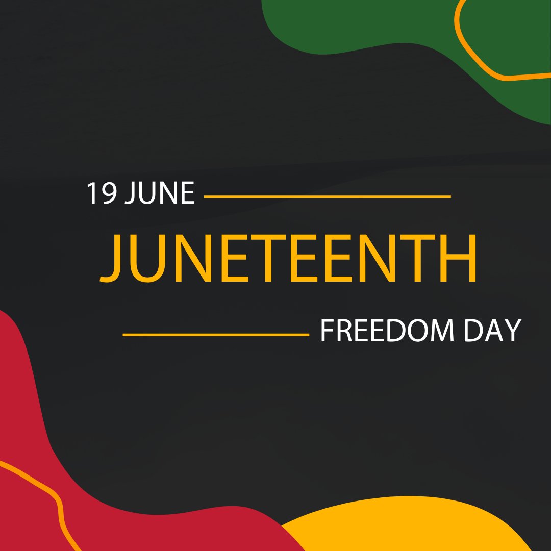 Today we honor Juneteenth—a celebration of freedom, reflection, and the ongoing pursuit of justice. #Juneteenth #FreedomDay #JusticeForAll #MROD #EqualityMatters #CivilRights