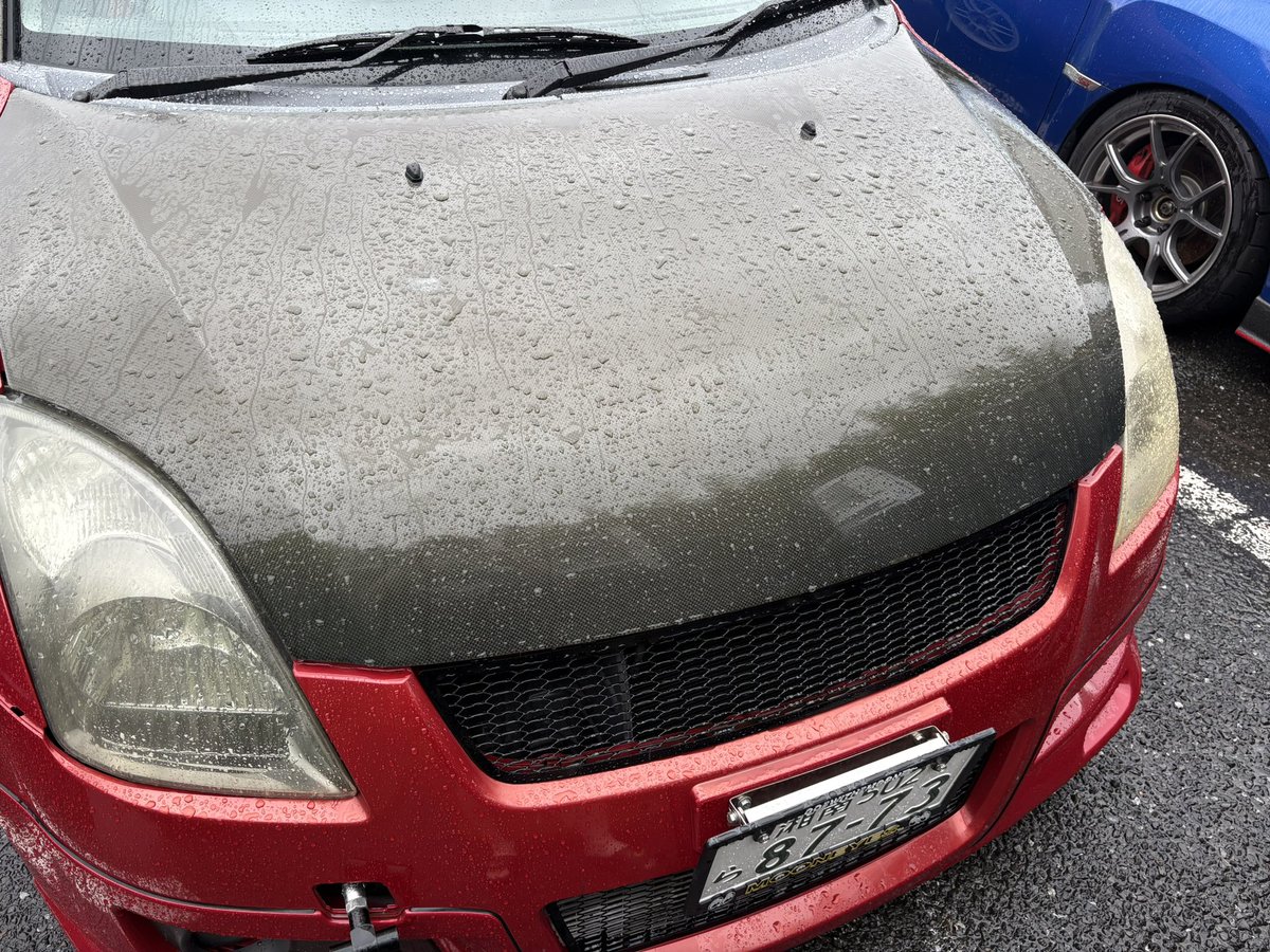 カーボンボンネット装着✌🏻
#zc31s